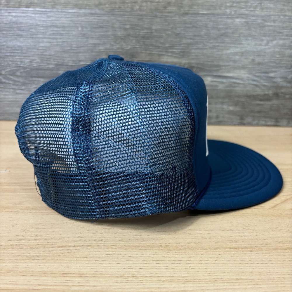 Vintage Miller Lite Hat Cap Snapback Blue Navy Trucker Beer Brewing 90s - Picture 6 of 10